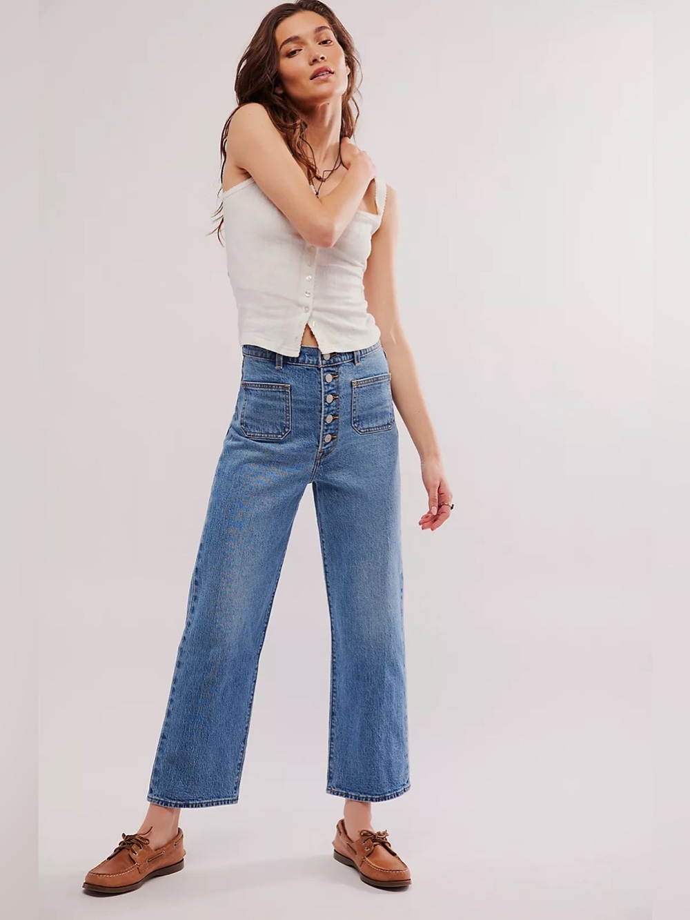Levi’s Ribcage Patch Pocket Ankle